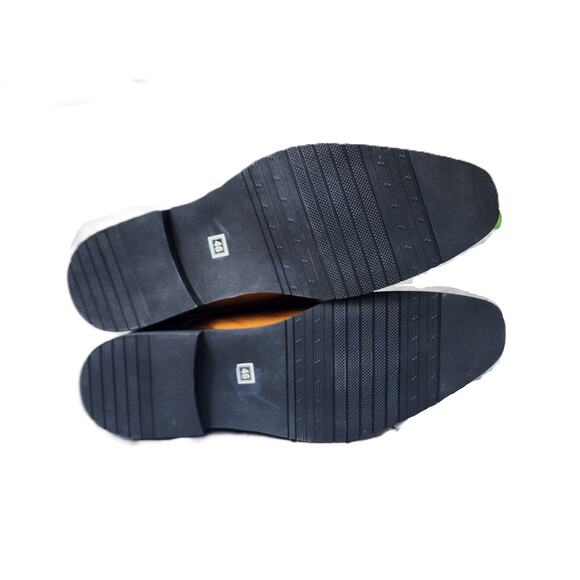 Shein Faux Croc Triple Monk Buckle Strap Loafers Dress Shoes 47 - Picture 6 of 11